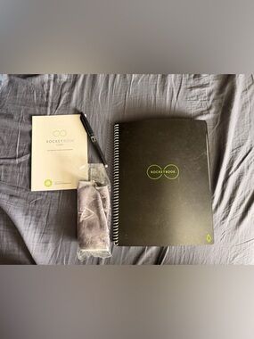Rocketbook Spiral Notebook - Black with Lime Green Logo